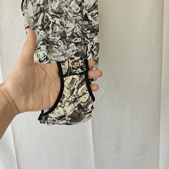 Marilyn Monroe Printed Vintage Mesh Black White Bodysuit Size Medium Women's - Picture 7 of 12